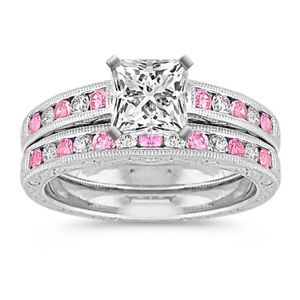 Shane Co. Engagement ring & wedding band (2) set